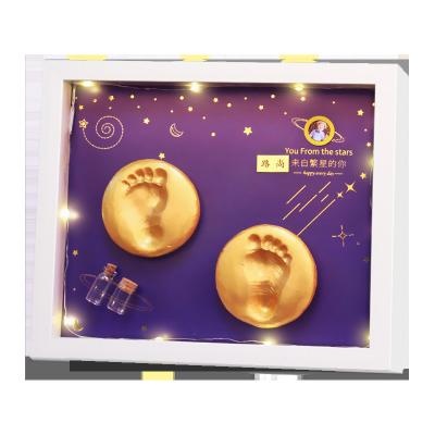 China Protective Clay 3d Molding Kit Baby Handprint Kit Baby Handprint Kit Baby Handprint Casting Kit 3d Astronaut Ink Gift DIY Air Drying Soft Clay for sale