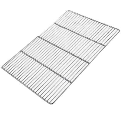 China Durable Non Stick Stainless Steel Oil Tray Cooling Rack Bakery Baking Flat Leg Grill for sale