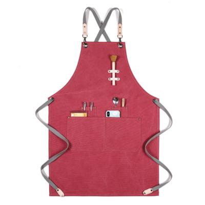 China Adjustable Waist Christmas Aprons Gifts For Bakers Adjustable Kitchen Cooking Aprons With 4 Pockets for sale