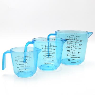 China Sustainable Kitchen Baking Measure Tools Plastic Transparent 300ml Measuring Cup for sale