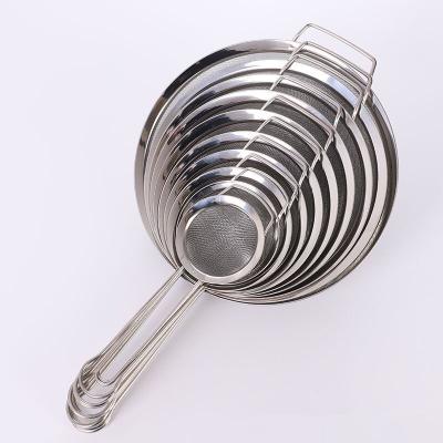 China Home Sustainable Kitchen Juice Soy Milk Filter Net Oil Sieve Twill Weave Wire Mesh Stainless Steel Flour Sifter for sale