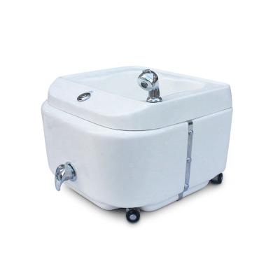 China Easy Clean Salon Furniture Equipment Portable Beauty Foot Spa Pedicure Tub With Wheels for sale