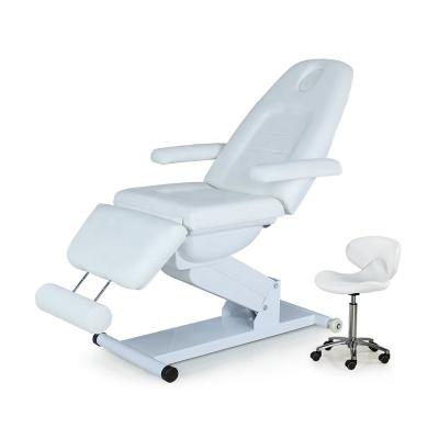 China Modern Cosmetic 3 Electric Motors Massage Treatment Table Eyelash Massage Bed Pedicure Tattoo Facial Bed Salon Spa Beauty Chair for sale