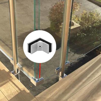 China Modern SS 304 90 Degree Frameless Glass Clamp for sale