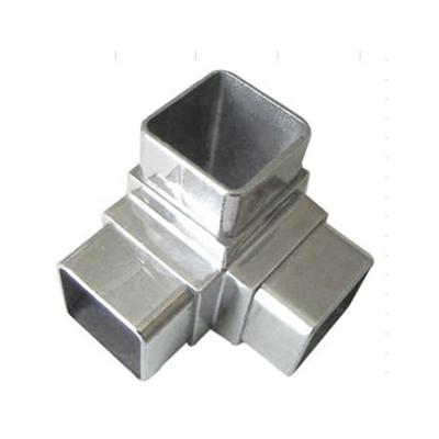 China Modern SS Forged Pipe Fittings SS316 304 Handrail Railing Stainless Steel Equal Tee for sale