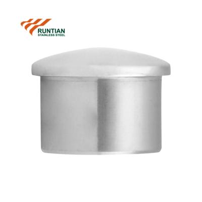 China Modern Balustrade Fitting Pipe Mount Round Steel Tubing Flush End Cap for sale