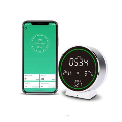 China Multifunctional Smart PM2.5 Air Quality Detector PM2.5 Detector Dust Particle Air Quality Meter CO2 Air Quality Monitor HUA6-4PC for sale