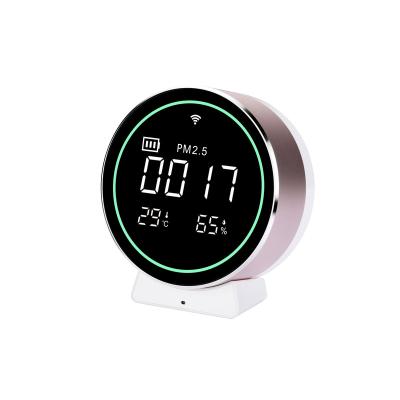 China Multifunctional Temperature Humidity Pm2.5 Quality Air Detector With Laser Particle Sensor 98*47*108mm for sale