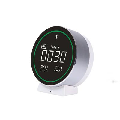 China pm2.5 air quality detector wifi connect by tuya app 110*98*48mm for sale