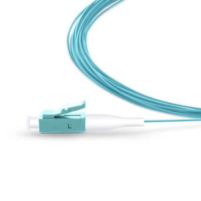 China PVC Fiber Optic Pigtail OM3 LC Adaptor Multimode Fiber Pigtail for sale