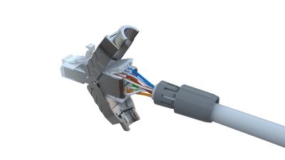 China Van de Hoeksteenjack modular plug terminated link van MPTL de CAT6 Beschermde KAT 6A Te koop