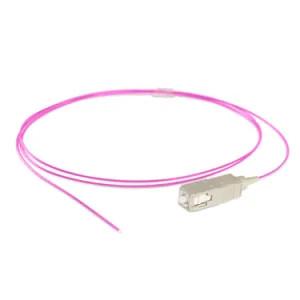 China Fiber Optic Pigtail Multimode OM4 SC Adaptor PVC Jacket for sale