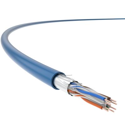 China Network Cable FTP Cat 6 Cable 23AWG Solid Bare Copper Indoor PVC Jacket for sale