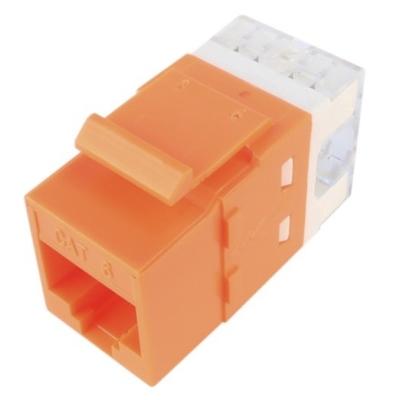 China Ouro trapezoide trapezoide do módulo 50u de UTP Cat6 Jack RJ45 chapeado à venda