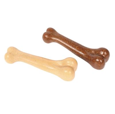 China Viable Wholesale Cartoon Bone Shape Low Price Dog Chew Beef Flavor Hard Pet Toys for sale