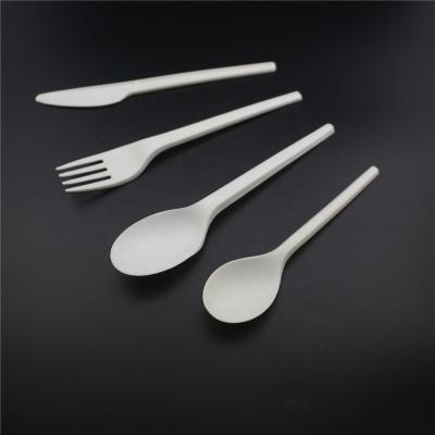 China Hotel Disposable Biodegradable Cutlery Set 100% Compostable Cutlery Set Plastic CPLA PLA Cutlery Set for sale