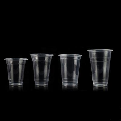 China Biodegradable Disposable Clear Plastic Cups 9 oz 10 oz PLA 100% Biodegradable Cup for sale