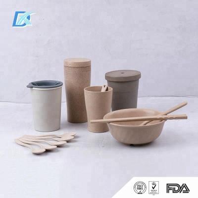 China Sustainable Dexuan Custom Design Eco Plastic Tableware 100% Biodegradable Tableware for sale