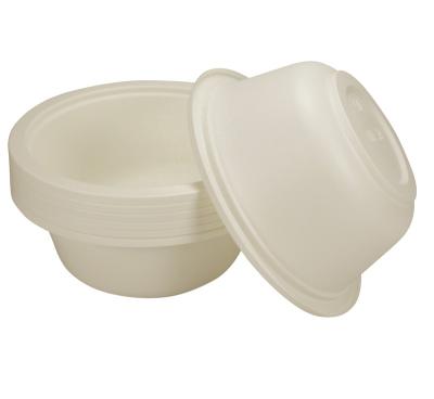 China Disposable Biodegradable Snack Food Packaging Salad Bowl Cornstarch Bowl for sale