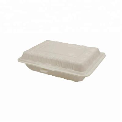 China Food Grade 450ML Biodegradable Microwave Take Away Disposable Biodegradable Food Container for sale