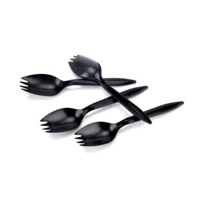 China High Quality Disposable Individually Wrapped Spork Mini Bulk Plastic Spork Compostable Biodegradable Spork With Customized Logo for sale