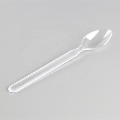 China Disposable Plastic Soup Spoon Manufacturer Cheap Disposable Hard Plastic Big Spoon Clear Plastic Spoon for sale