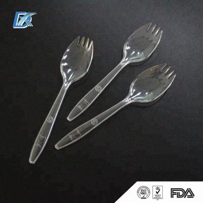 China Portable Multifunctional Disposable Plastic Spork Eco-friendly Disposable for sale