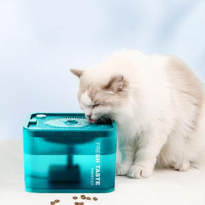 China Automatic Automatic Papifeed Cat Water Fountain Dog Water Dispenser Pet Water Fountain LED Light for sale