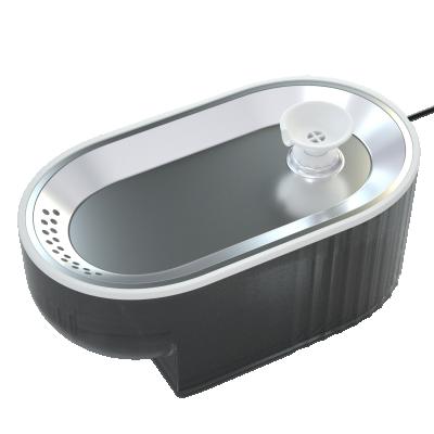 China Food Grade Stainless Steel Automatic Water Tray Cat Drinking Water Fountain Cat Led Antibiosis Dispenser Pet for sale