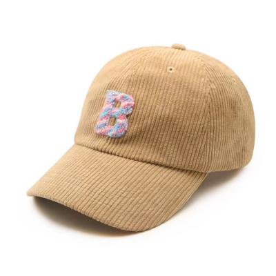 China JOINT Children Good Quality Yupoong Corduroy Custom Unstructured Dad Hat Covers Hats for sale