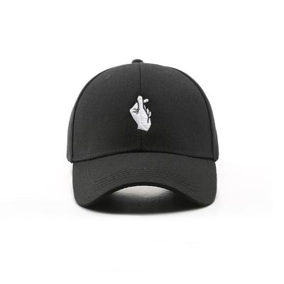 China Factory JOINT Custom Structured Black 6Panel Cotton Twill Embroidery Sports Baseball Caps Cap For Unisex for sale