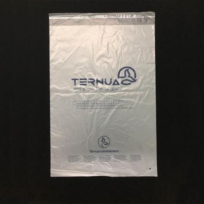 China 5mil Cornstarch Clear Compostable Biodegradable Self Adhesive Plastic Bag for sale