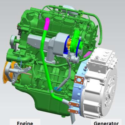 China 30~50HP Range Extender System Hybrid System for sale