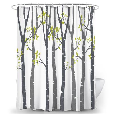 China Viable Custom Design 100% Polyester Home Bath Shower Curtain Print Shower Curtain for sale