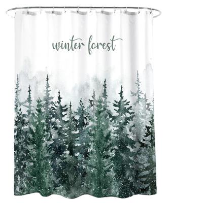 中国 Sustainable High Quality Kenya Shower Curtains Polyester Shower Curtain For Sale 販売のため