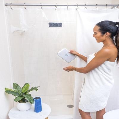 Κίνα Sustainable Eco-friendly Waterproof EVA Clear Shower Curtain With Pockets For Storage προς πώληση