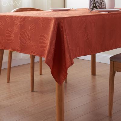 China Oilproof Home Secret Jacquard Polyester Tablecloth Waterproof Water Repellent And Stain Resistant Tablecloth for sale