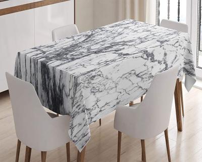 中国 Custom Oilproof Marble Pattern Tablecloth Table Cover Party Wedding Table Cloth For Table Home Decoration 販売のため