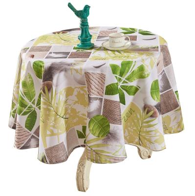 中国 Oilproof European Style Printed Home Decoration Table Cloth Polyester Fabric , Waterproof Table Cloth 販売のため