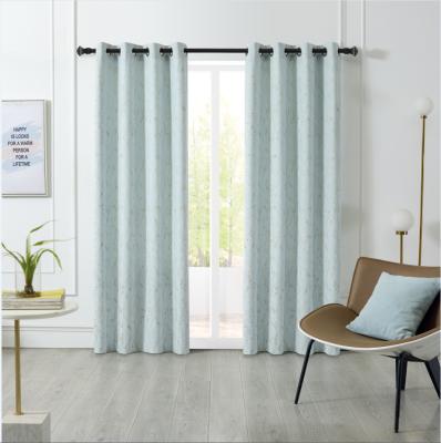 중국 Modern Window Curtain For Living Room Modern Wrinkle Grommet Fabric Top Custom Window Curtain 판매용