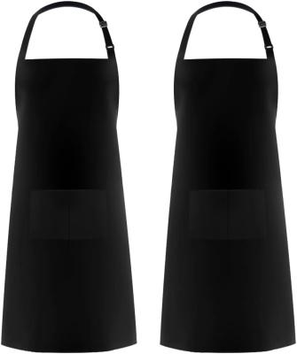 China Drink/Food Waterdrop Resistant With 2 Pockets Cooking Kitchen Aprons For Women Men Chef Apron for sale