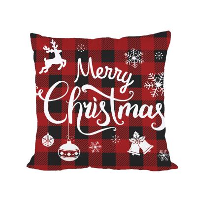 중국 Hotel Pillow Covers Holiday Pillow Rustic Canvas Case For Sofa Couch Christmas Decorations Throw Pillow Covers 판매용