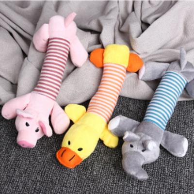 China Factory Wholesale Animal Sound Long Stocked Cute Cartoon Plush Dog Pet Toys for sale