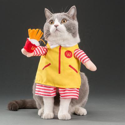 China Wholesale Viable Funny Upright Cosplay Cat Dog Clothes For Halloween Decoration for sale