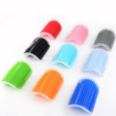 China New Colored Use Viable Tend Clean Massager Rubbing Cat Pet Comb Brush for sale