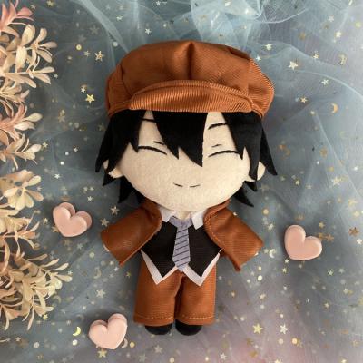 China Cotton 20cm Anime Stray Dogs Osamu Dazai Nakahara Chuuya Ryunosuke Akutagawa Plush Doll Toy Kids Gifts for sale