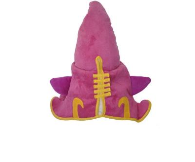 China COSPLAY Series Cotton Animation Surrounding League of Legends Props Lulu Hat Hairy Fairy Witch Purple Plush Hat for sale