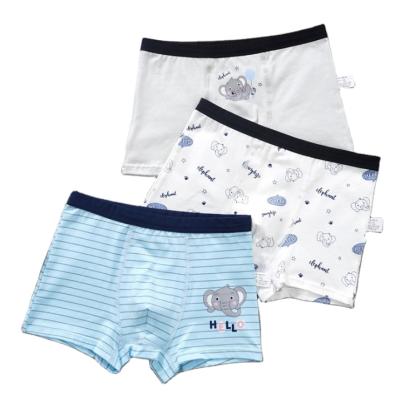 China QUICK DRY Teen Cartoon Baby Boys Shorts Student Boxer Cute Boys Underwear 3 Pieces Set Wholesale Price for sale