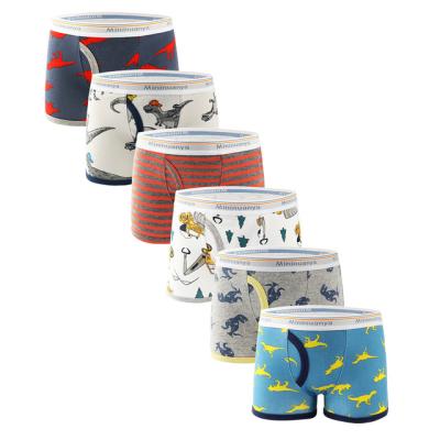 China Kids Underwear QUICK DRY Boys Threaded Cotton Boxer Briefs Kids Boxer Shorts Cartoon Baby Factory Wholesale for sale