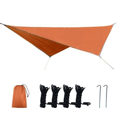 China AIMOYU Eco-friendly Customized Multiplayer Waterproof Rainfly Camping Sunshade Tent Shelter Camping Tarp For 3-4 Person for sale